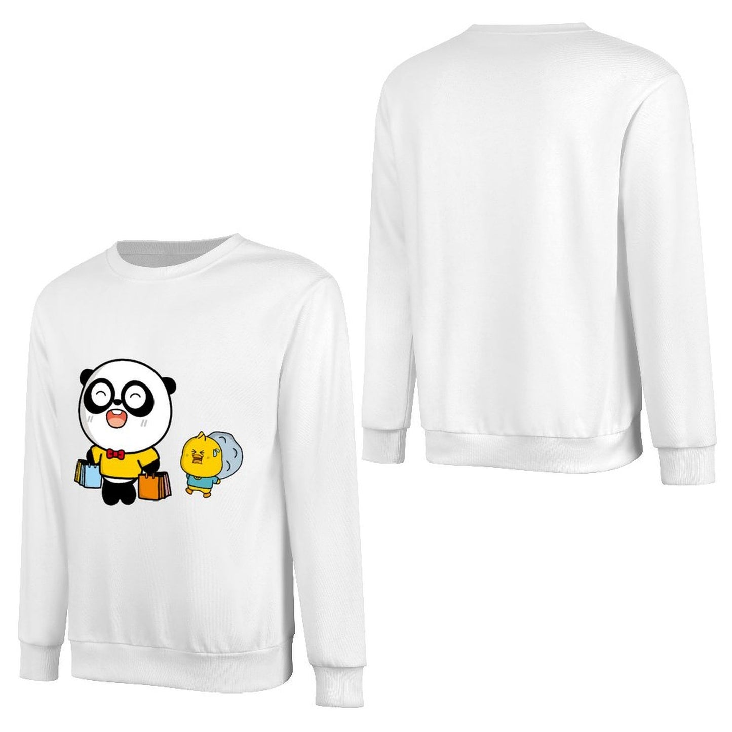 Front Patterned Long Sleeve TopFresh Easy-Care