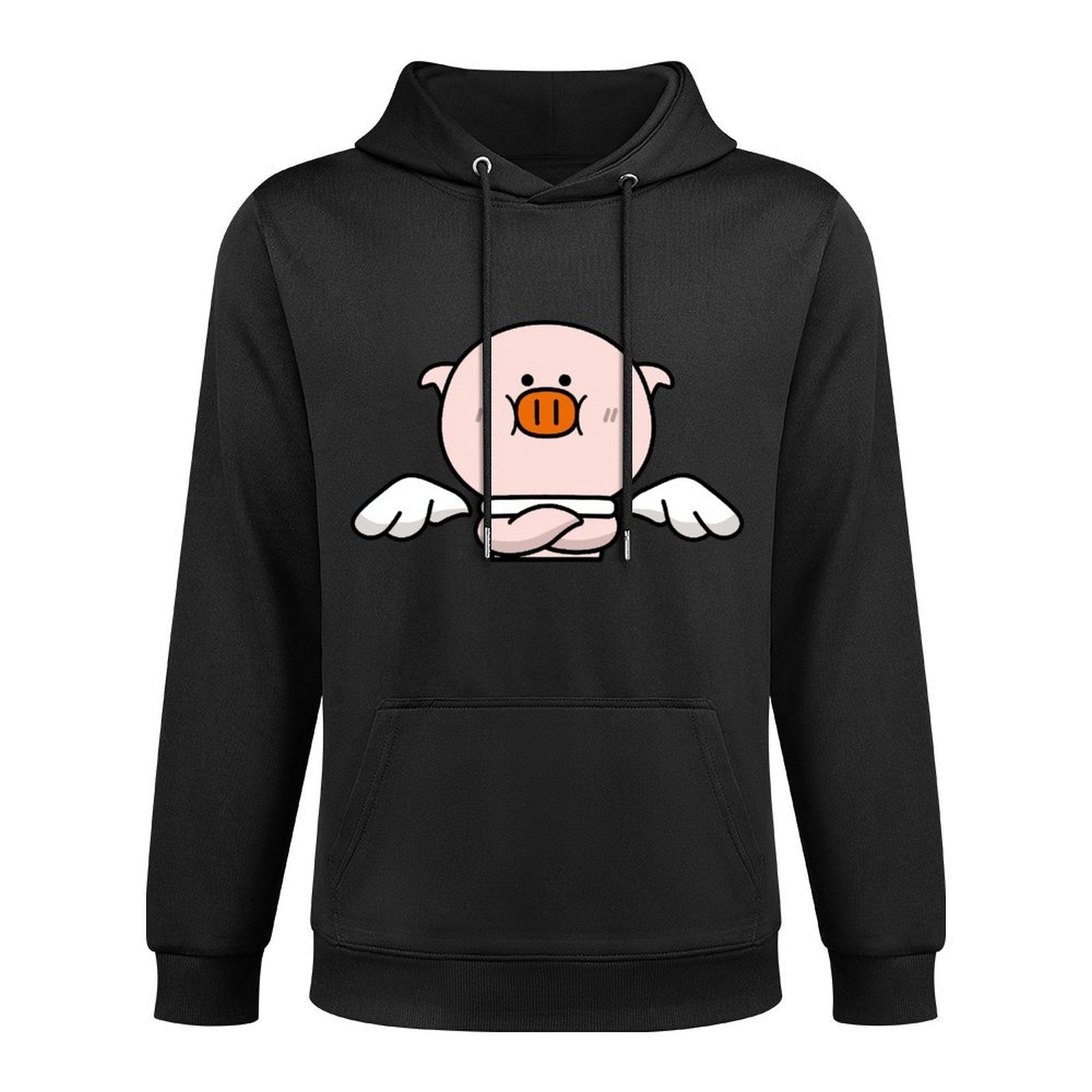 Neutral Chill Front Graphic Hoodies