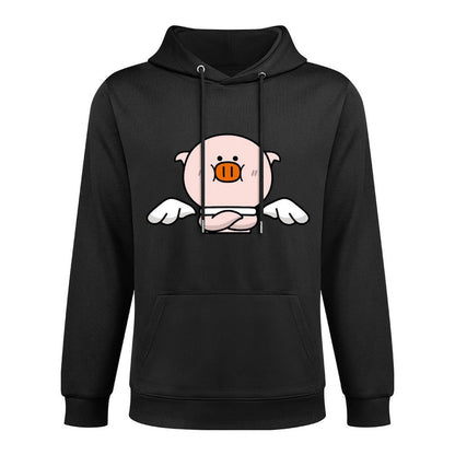 Neutral Chill Front Graphic Hoodies