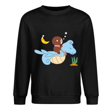 Front Patterned Long Sleeve TopStrong Heavyweight