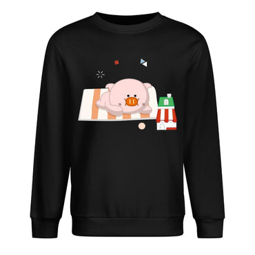 Front Patterned Long Sleeve TopSoft SimpleFit