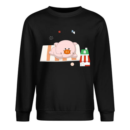 Front Patterned Long Sleeve TopSoft SimpleFit