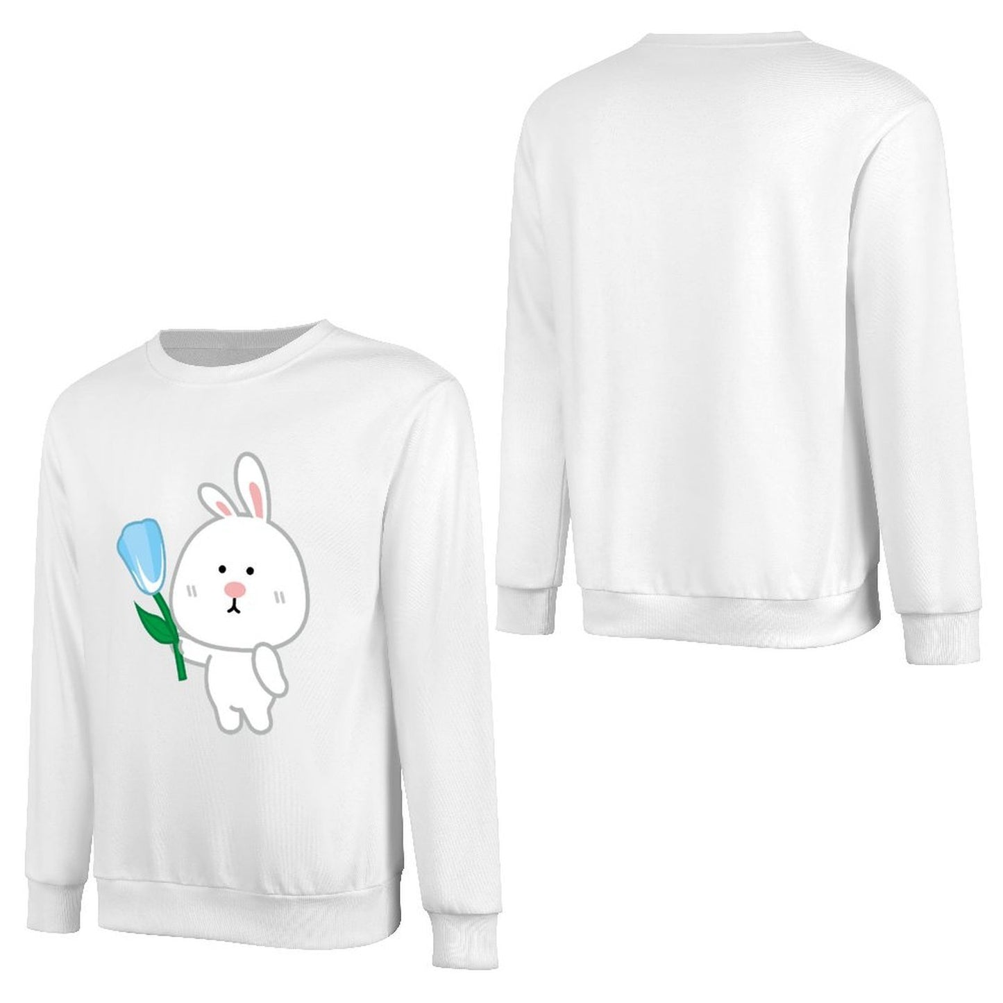 Front Patterned Long Sleeve TopColorfast Pocket Tee