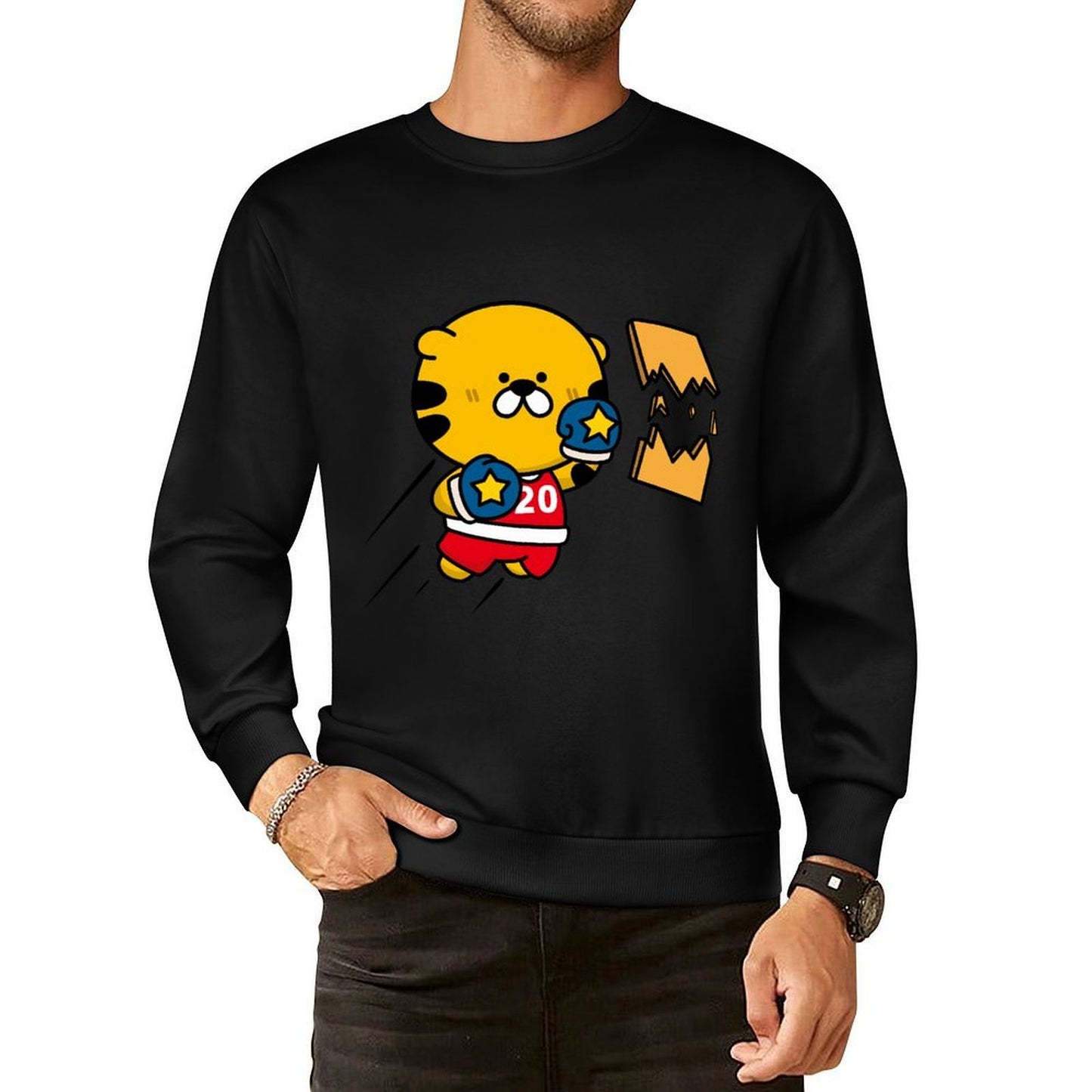 Front Patterned Long Sleeve TopTrueStyle CleanCut