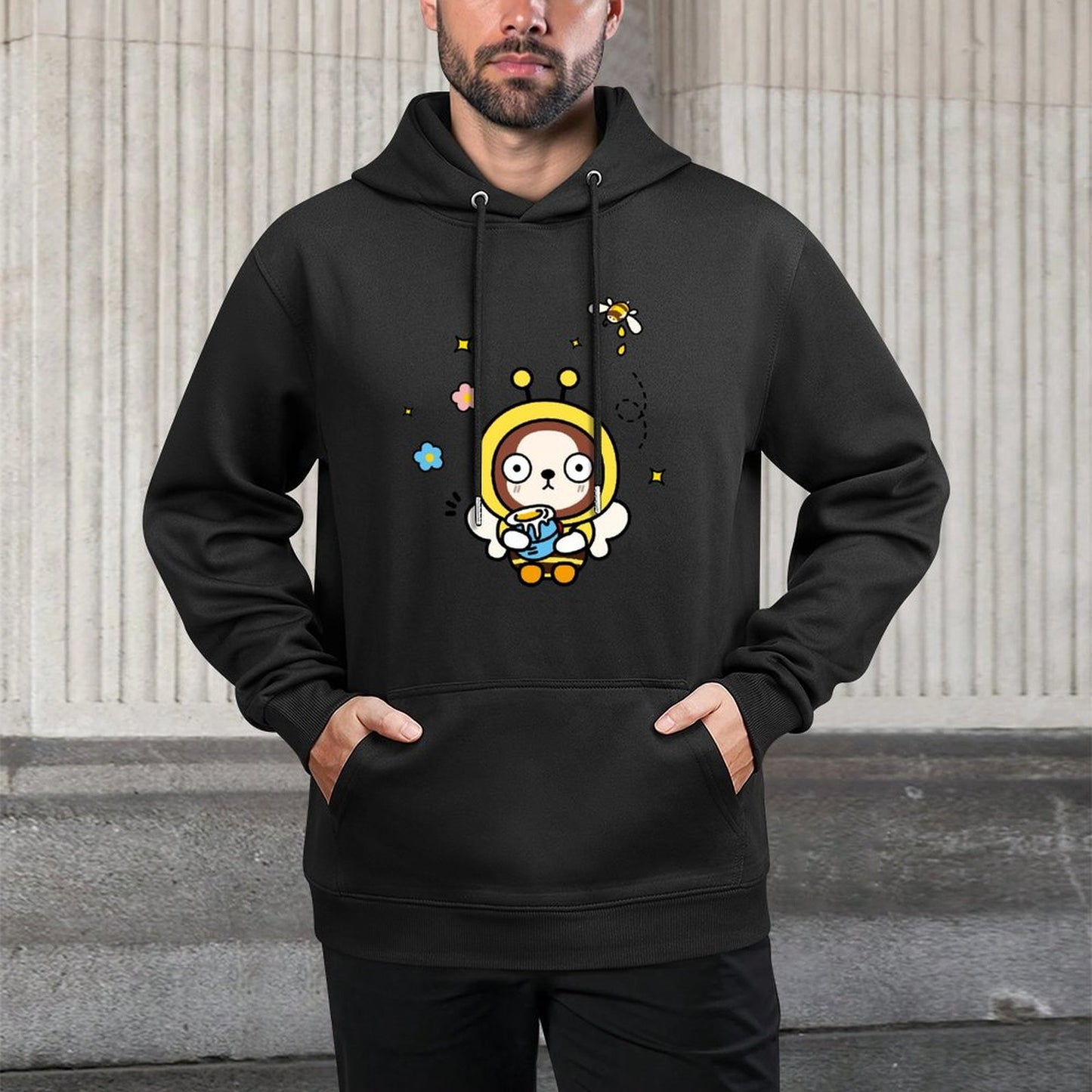 Regular Bold Front Graphic Hoodies