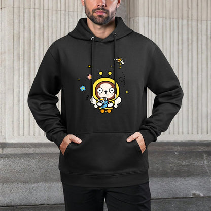 Regular Bold Front Graphic Hoodies