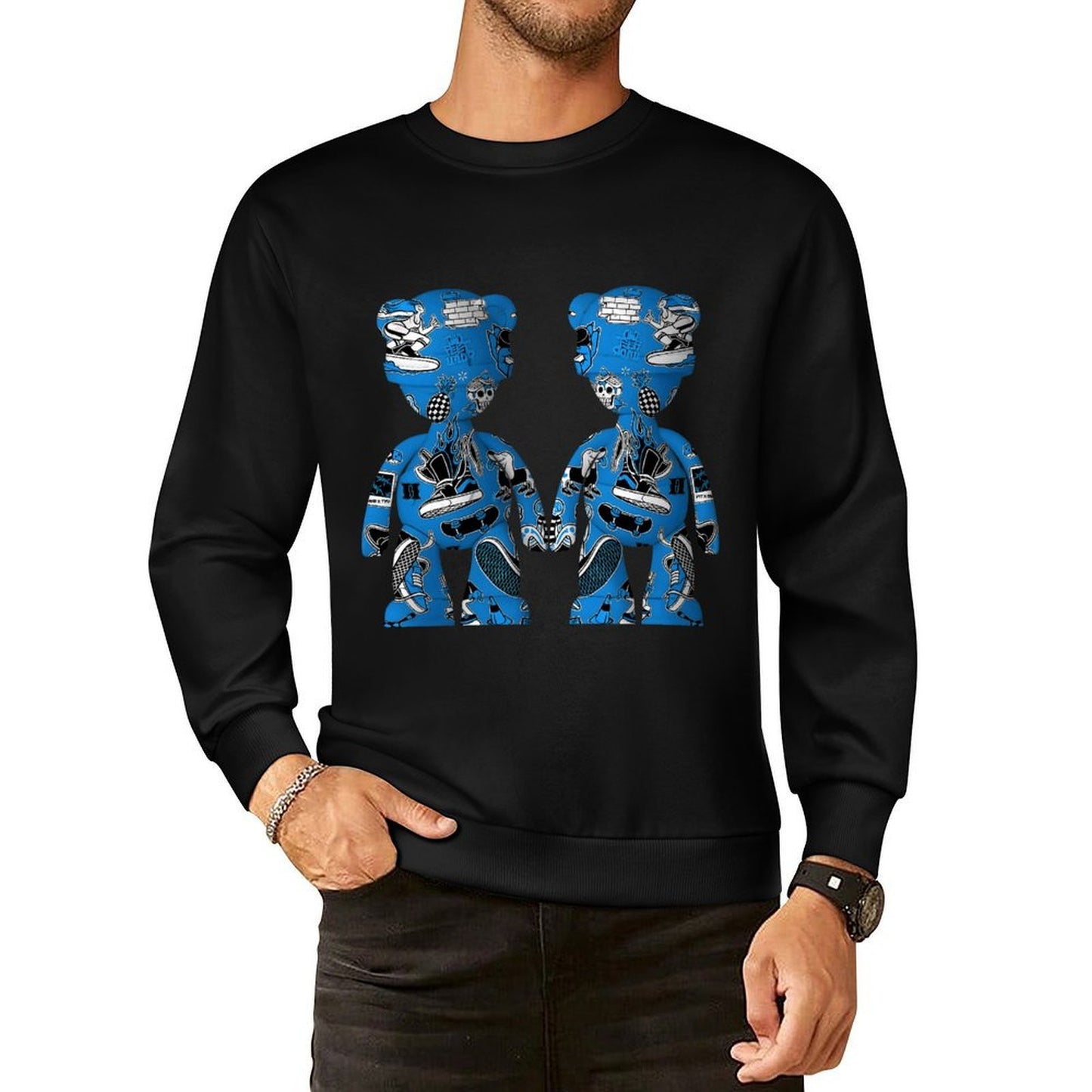IPIB 250g Crew Neck Long Sleeve Sweatshirt Front GraphicCrew Neck Long Sleeve Sweatshirt6000084-2
