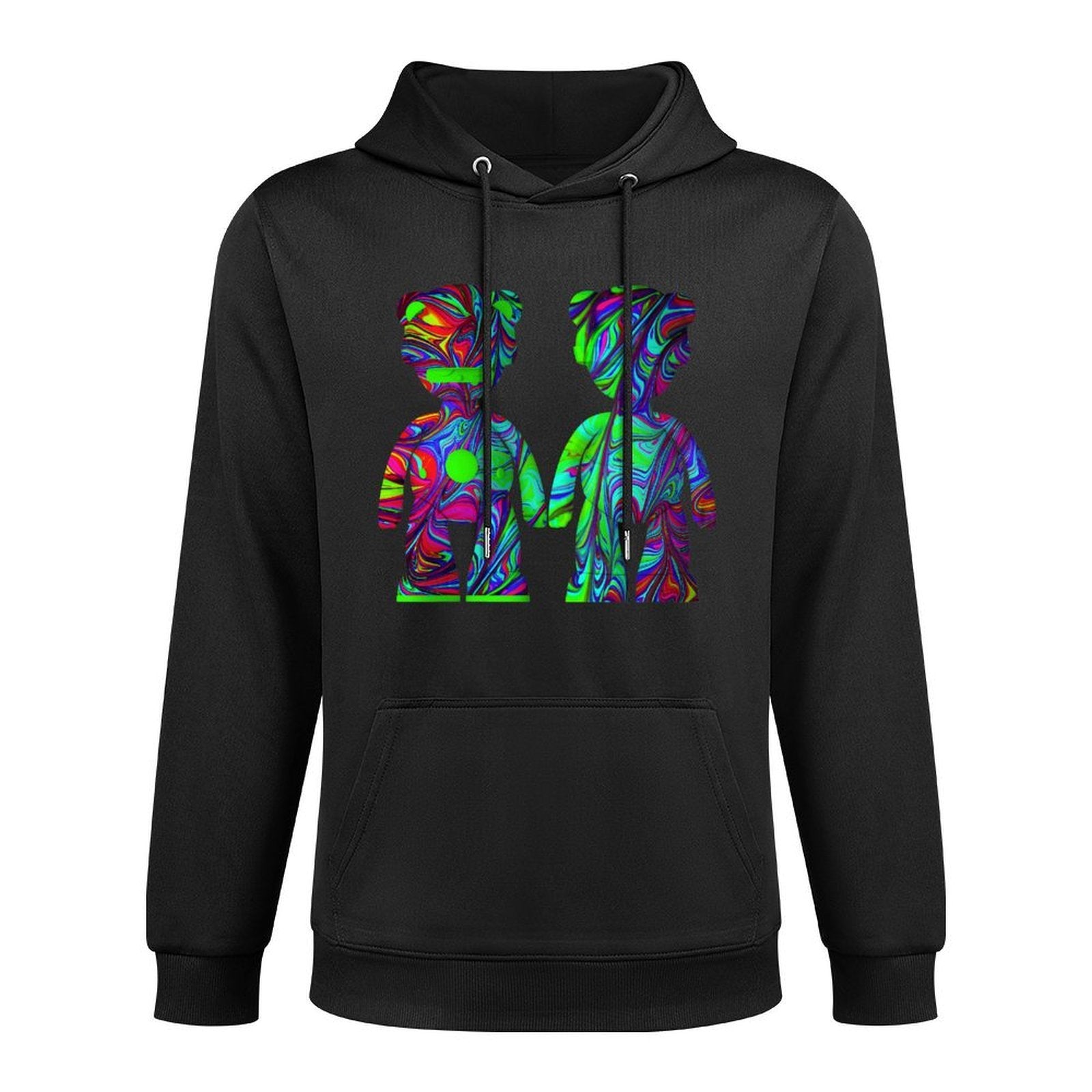 Hoodie Front PatternPrinting Slim Fit