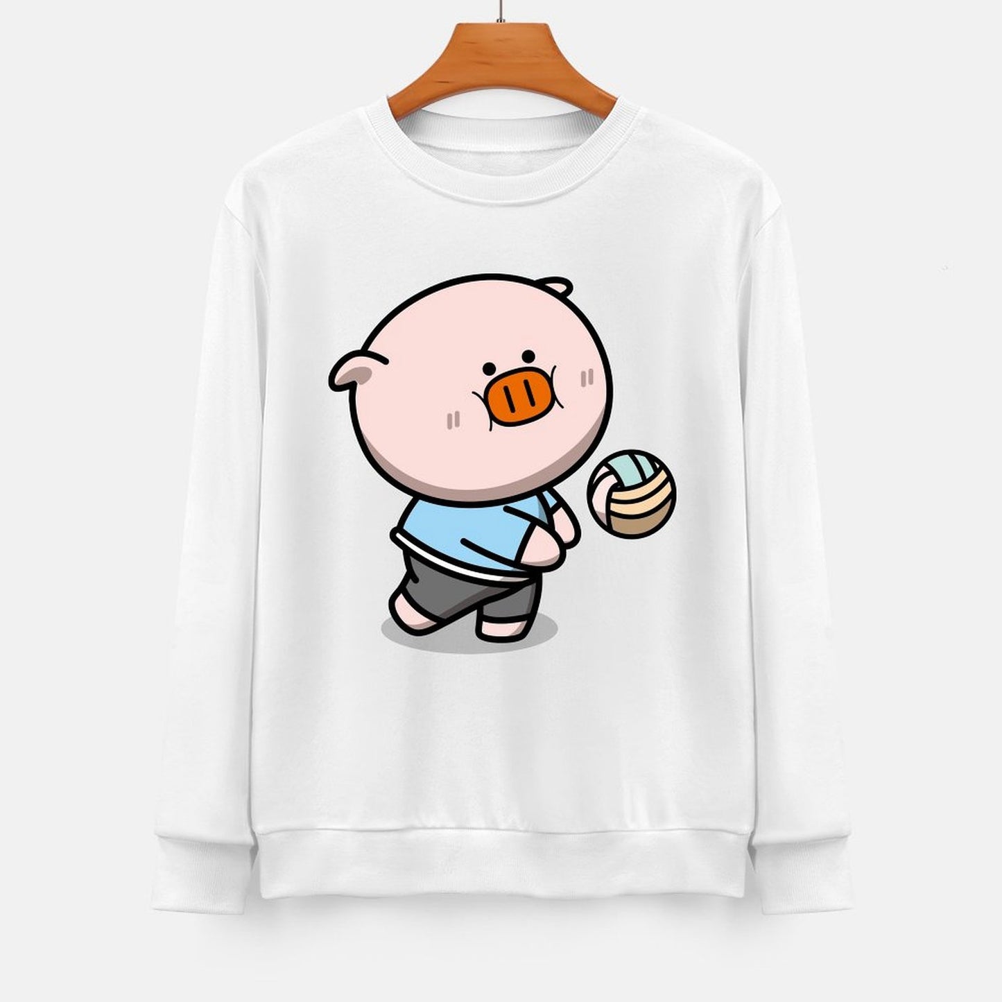 Front Patterned Long Sleeve TopSoftTouch Fitted