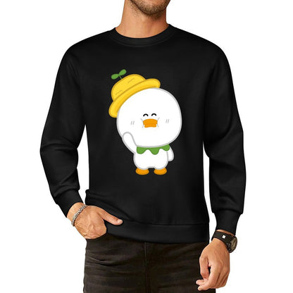 Front Patterned Long Sleeve TopLifestyleLine Crew Neck