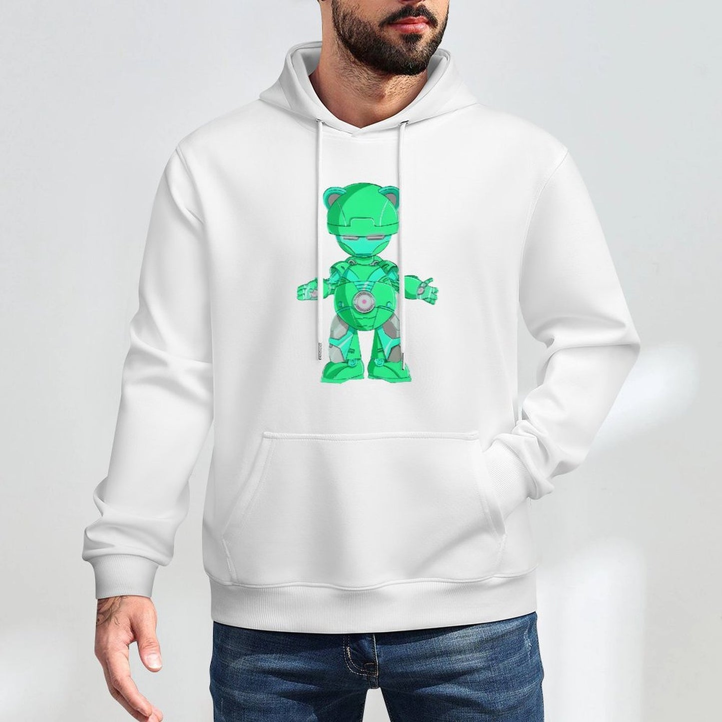 Hoodie Front PatternTear-Resistant Relaxed