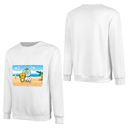 Front Patterned Long Sleeve TopNeutral Eco-Conscious