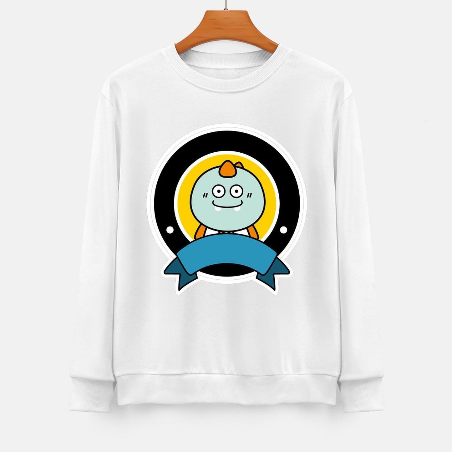 Front Patterned Long Sleeve TopSleek Standard