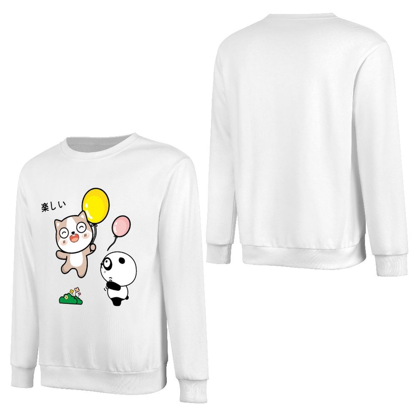 Front Patterned Long Sleeve TopChill Natural