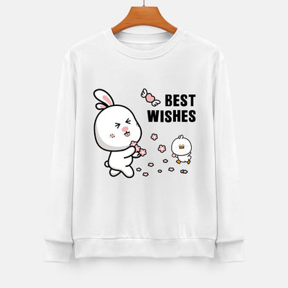 Front Patterned Long Sleeve TopCleanCut Tear-Resistant