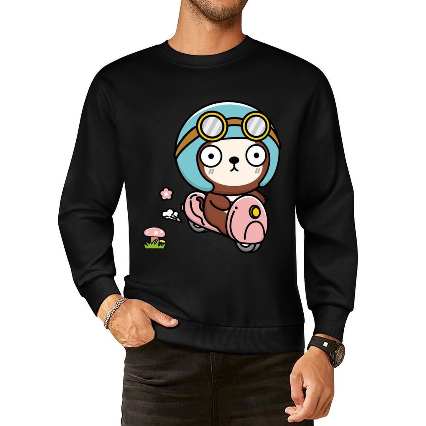 Front Patterned Long Sleeve TopActiveStyle Clean