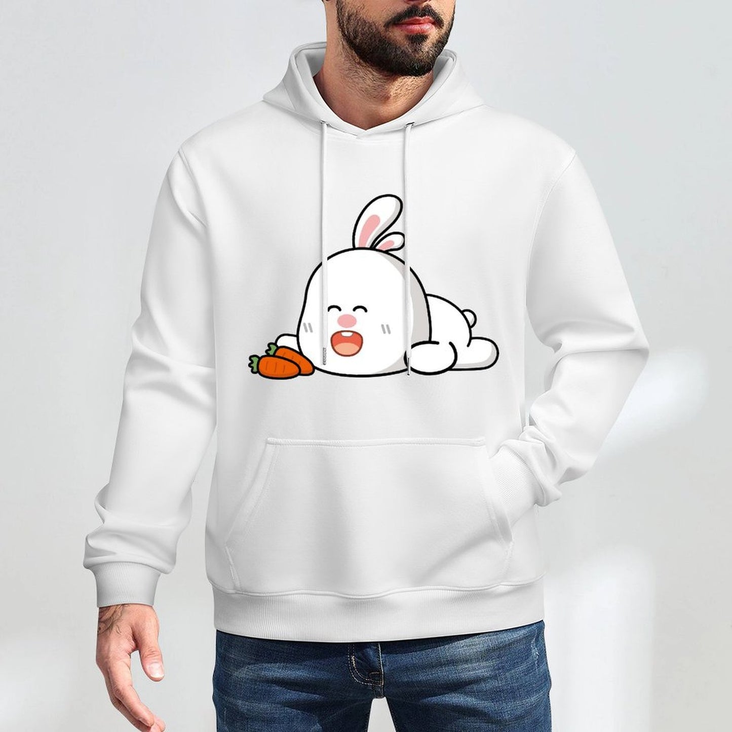 Logo-Ready Easy-Care Front Graphic Hoodies