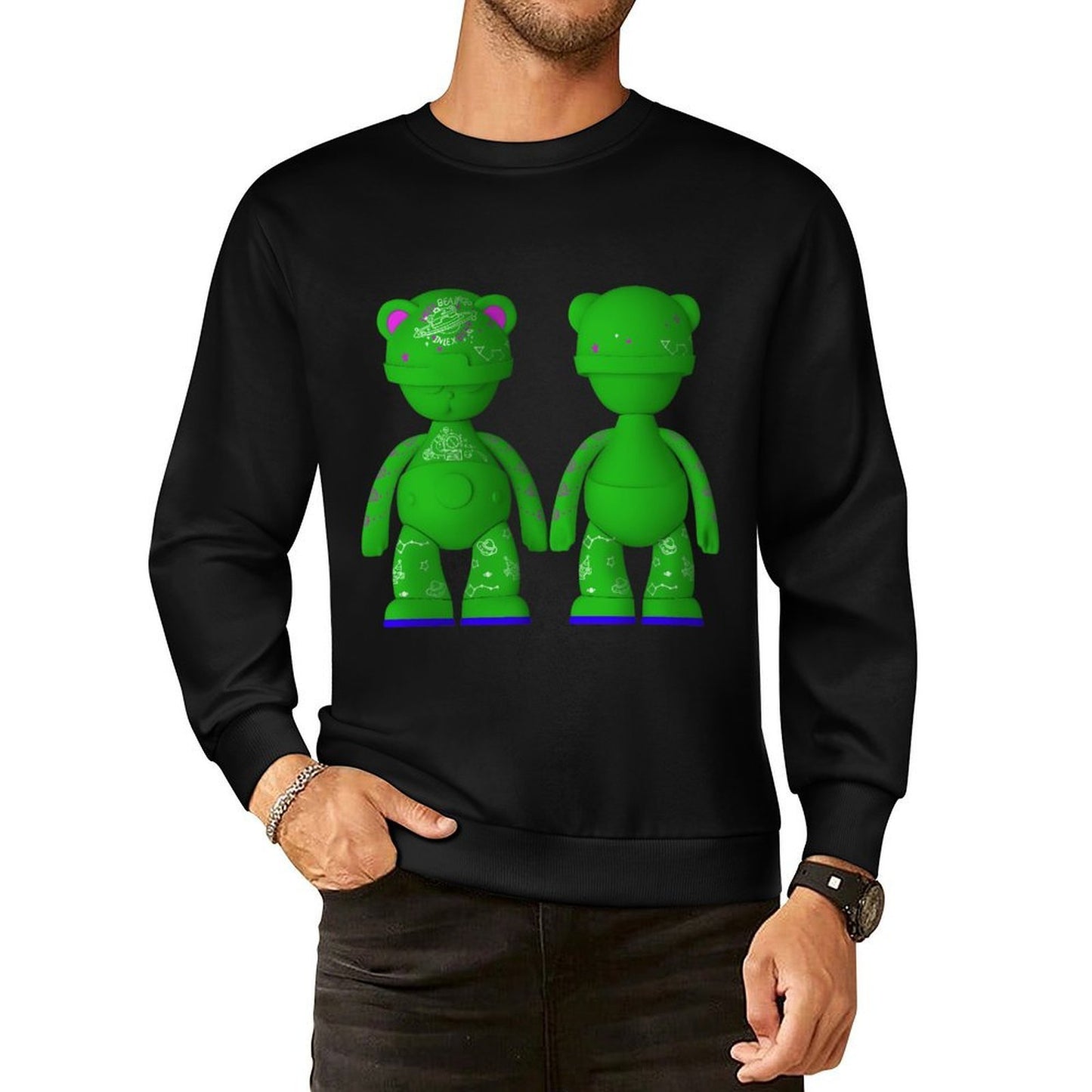 IPIB 250g Crew Neck Long Sleeve Sweatshirt Front GraphicCrew Neck Long Sleeve Sweatshirt6000086-6