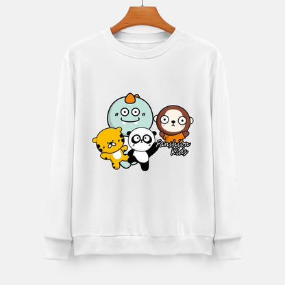 Front Patterned Long Sleeve TopShrink-Resistant Tear-Resistant