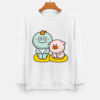 Front Patterned Long Sleeve Top EverydayComfort Fade-Proof