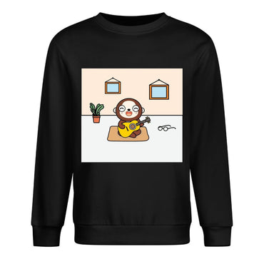 Front Patterned Long Sleeve TopStrong Vibrant Colors