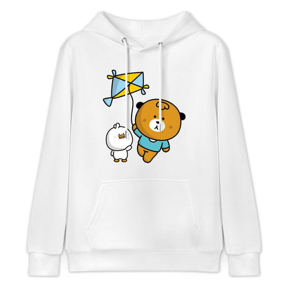 Relaxed Neat Front Graphic Hoodies