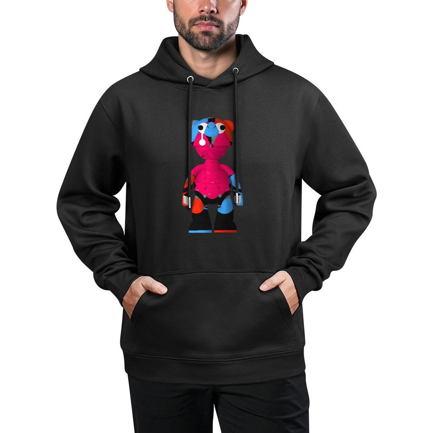 IPIB 250g Hooded Pocket Sweatshirt Front GraphicMen's Hooded  Sweatshirt6000113-1