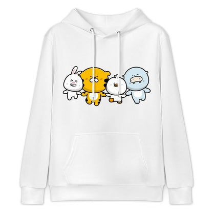 Front Graphic HoodiesDouble-Stitched Natural