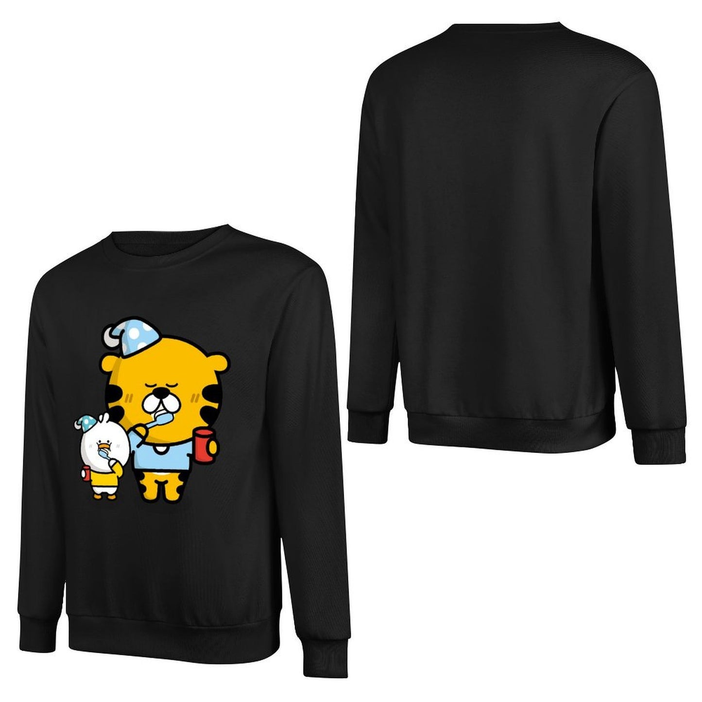 Front Patterned Long Sleeve Top Solid EverydayWear