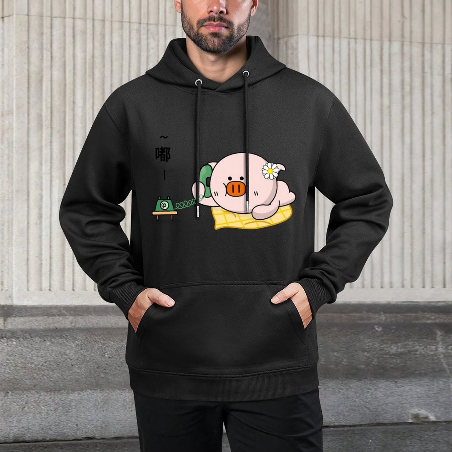 IPBR 250g Hooded Pocket Sweatshirt Front GraphicMen's Hooded  Sweatshirt4000939