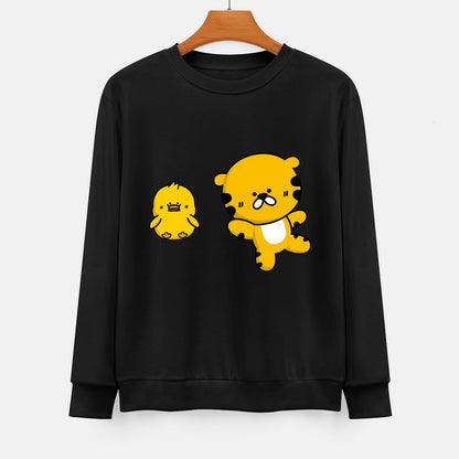  Front Patterned Long Sleeve TopPrinted StreetLine