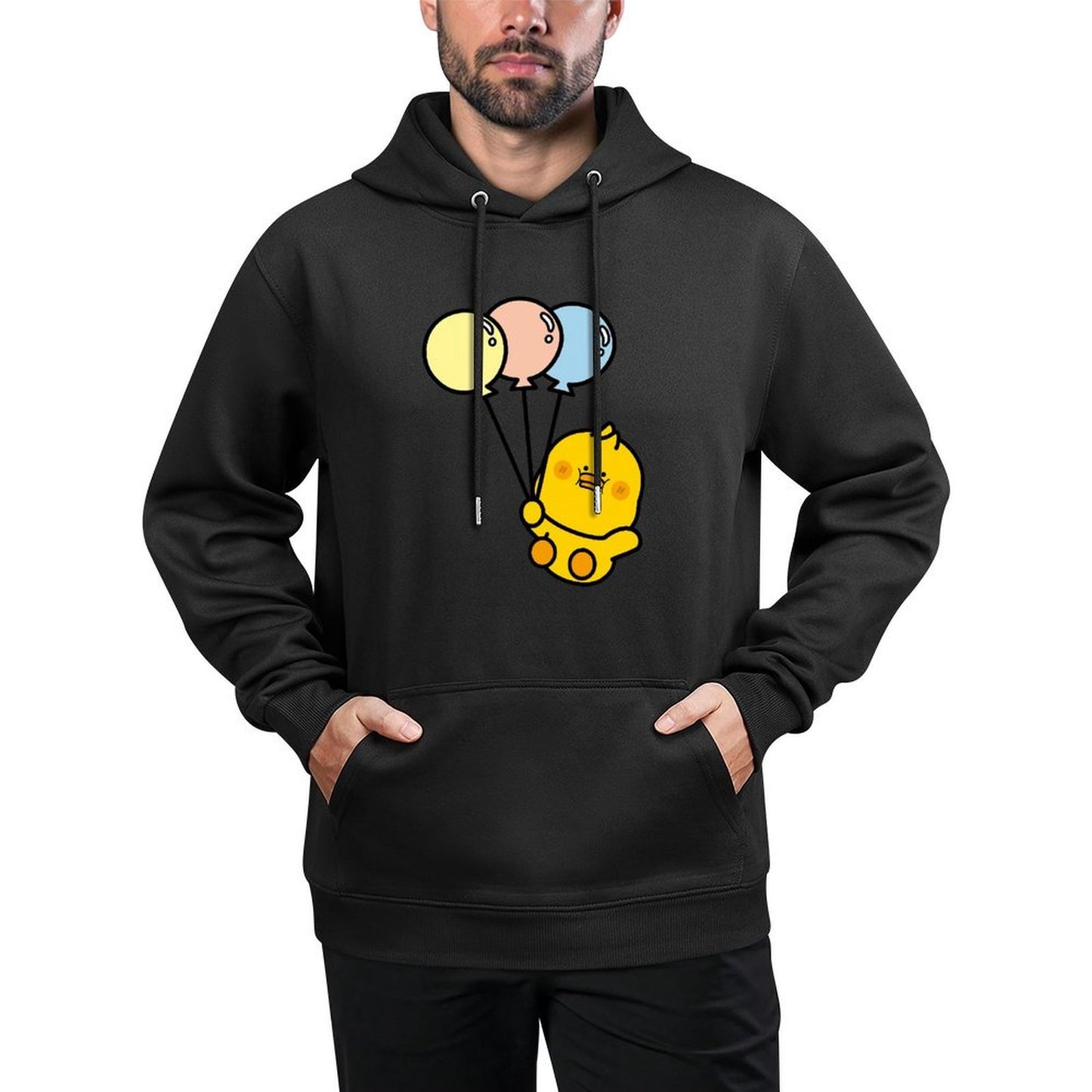 Long Lasting Active Front Graphic Hoodies