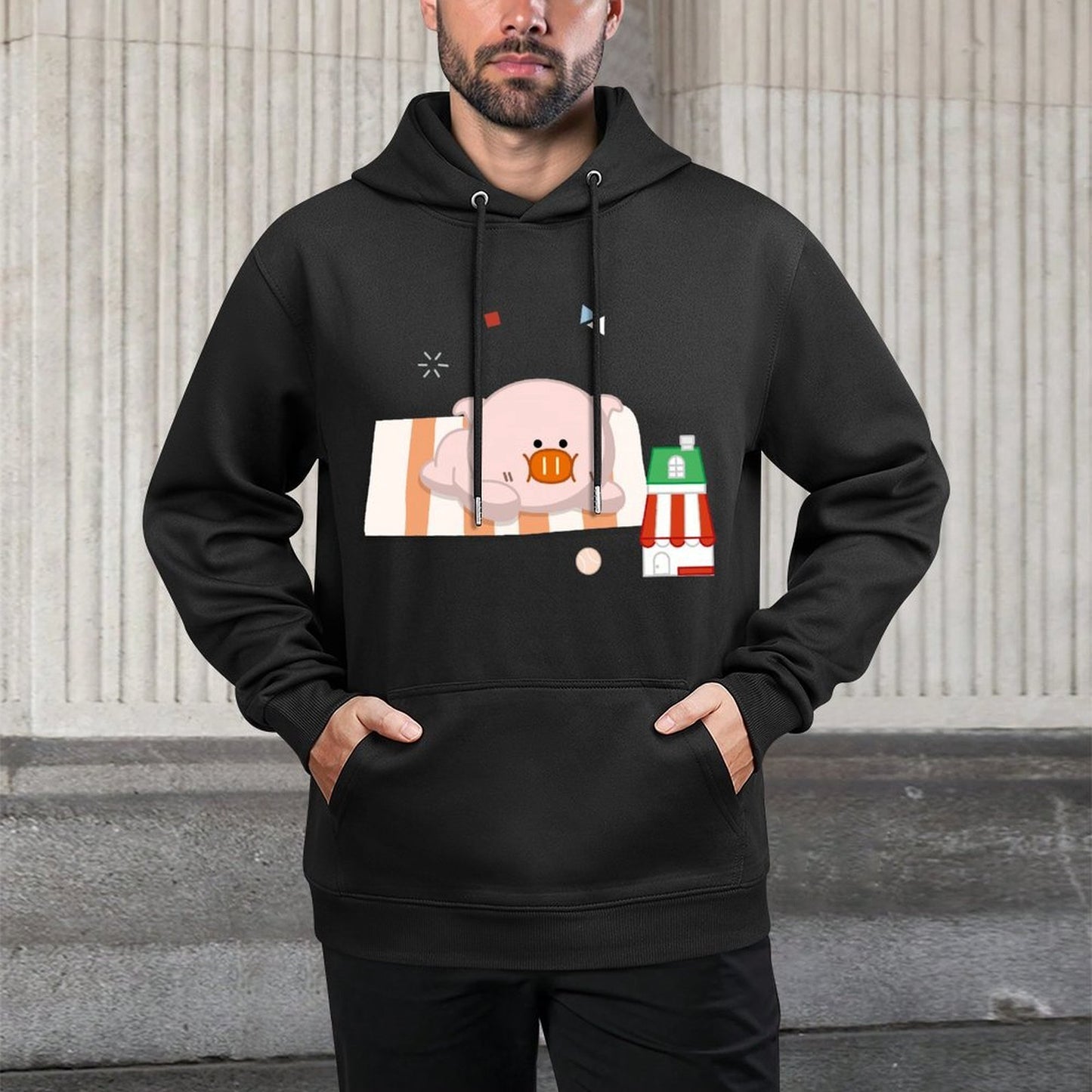 Sharp Simple Front Graphic Hoodies