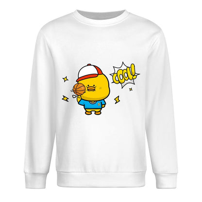 Front Patterned Long Sleeve TopPlain Oversized