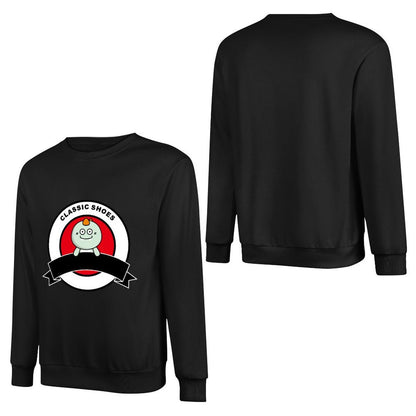 Front Patterned Long Sleeve TopBasic ClassicStyle