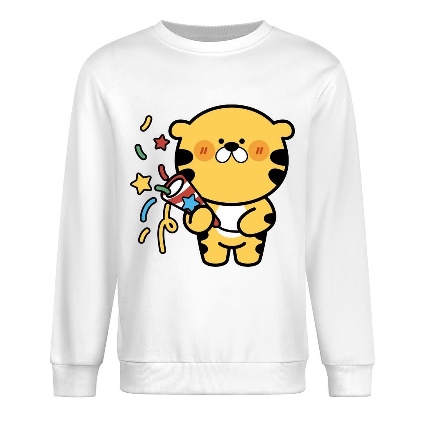 Front Patterned Long Sleeve TopLogo-Ready Printed