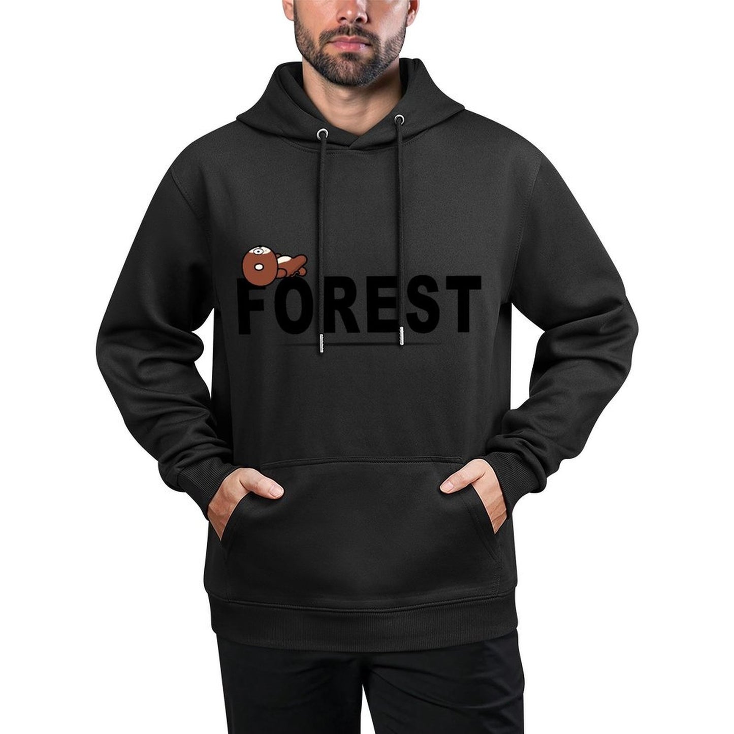 ClassicFit Sleek Front Graphic Hoodies