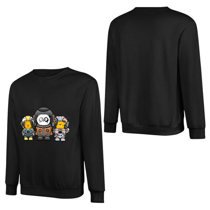 Front Patterned Long Sleeve TopMidweight RegularFit