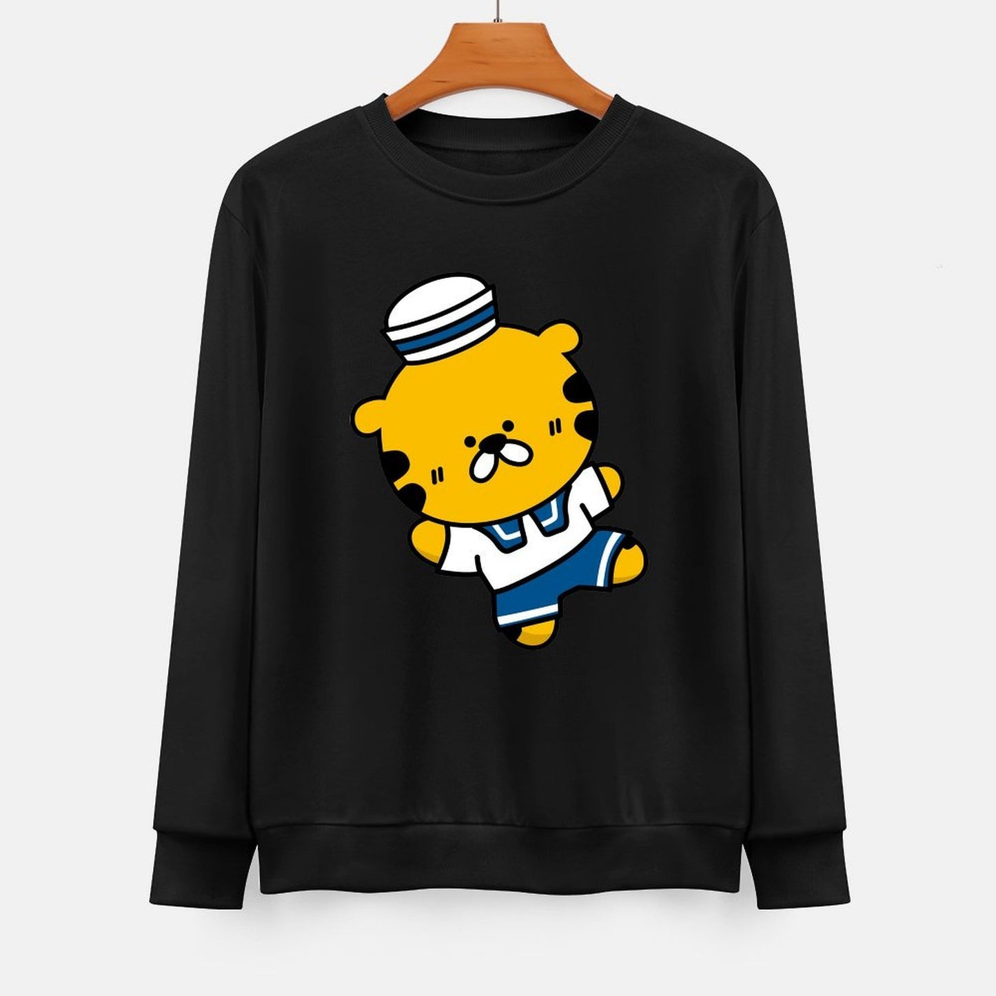  Front Patterned Long Sleeve TopSmooth Smooth Feel