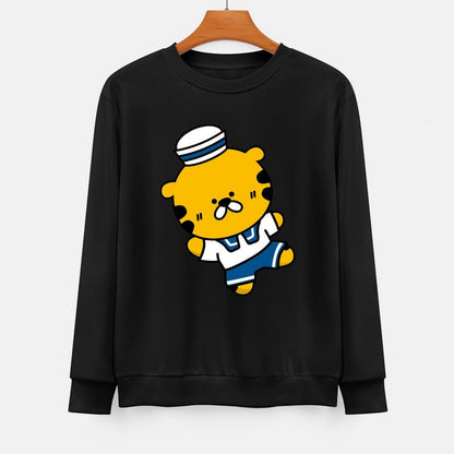  Front Patterned Long Sleeve TopSmooth Smooth Feel