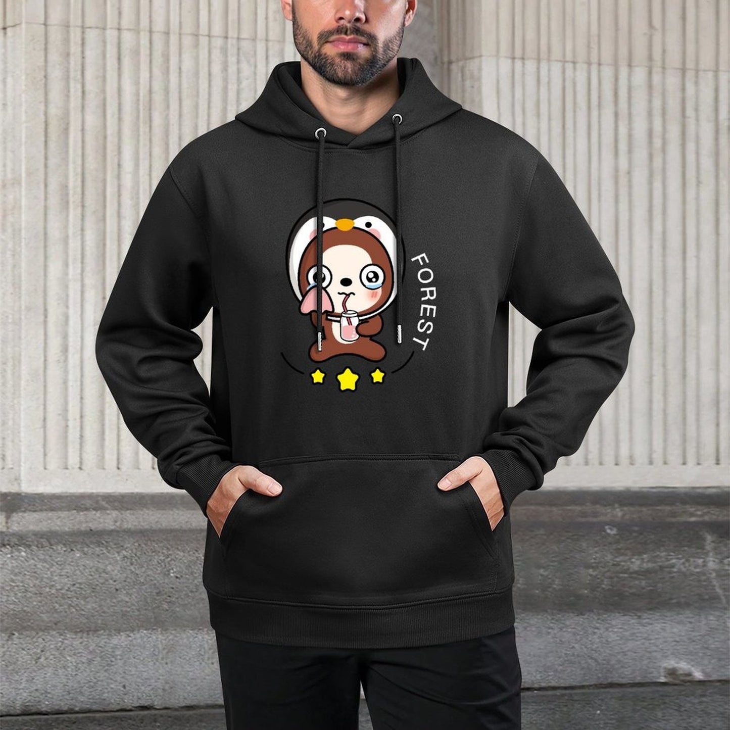 TrueFit Classic Fit Front Graphic Hoodies