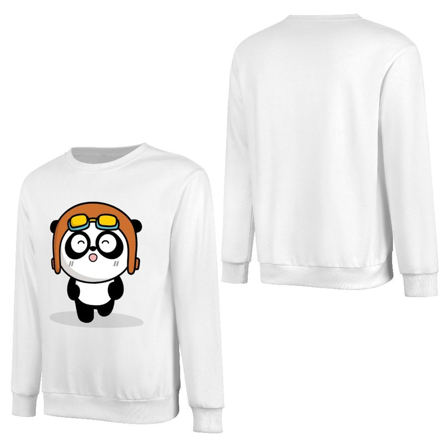 Front Patterned Long Sleeve TopFade-Proof StreetStyle