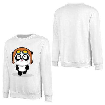 Front Patterned Long Sleeve TopFade-Proof StreetStyle