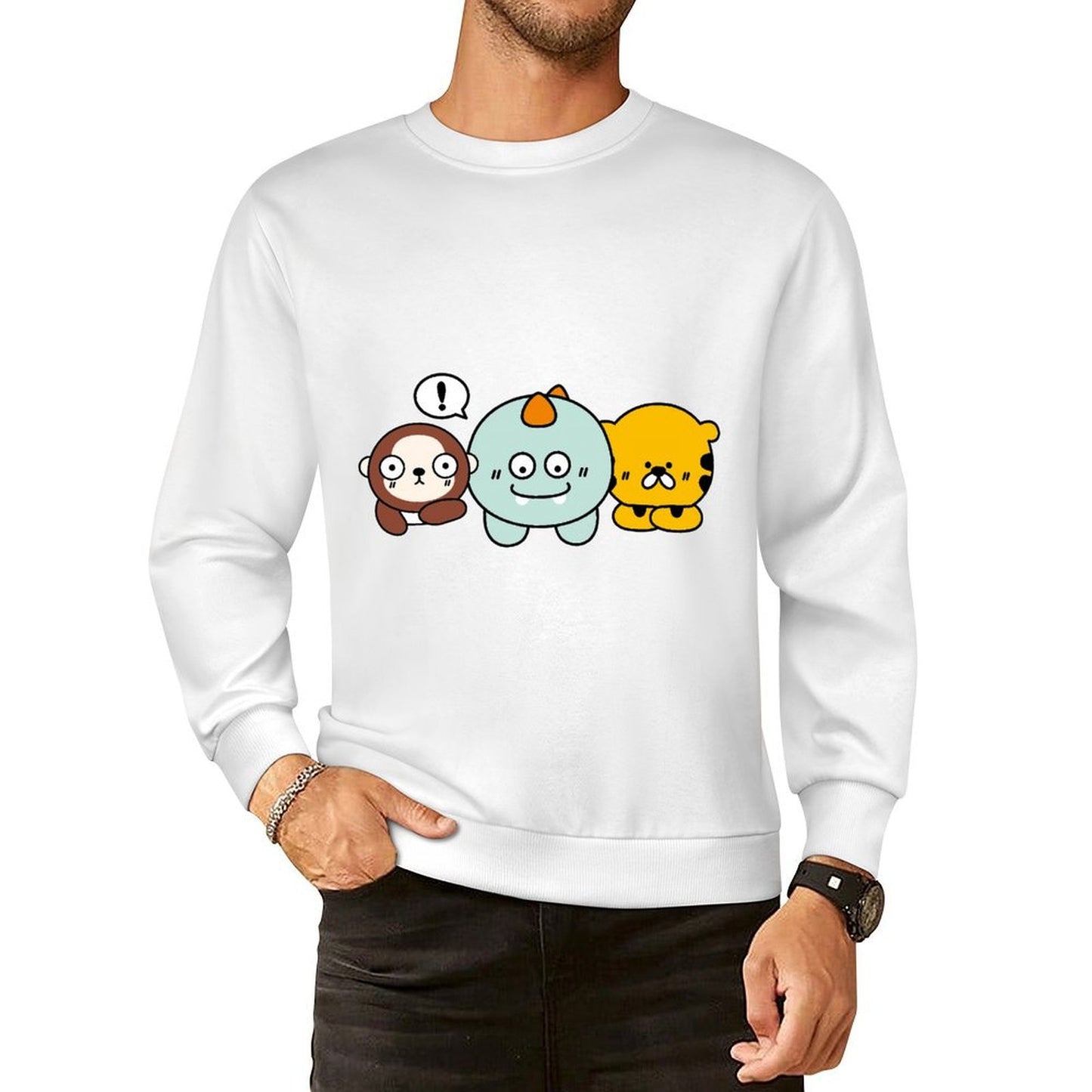 Front Patterned Long Sleeve TopPremium Finish Classic