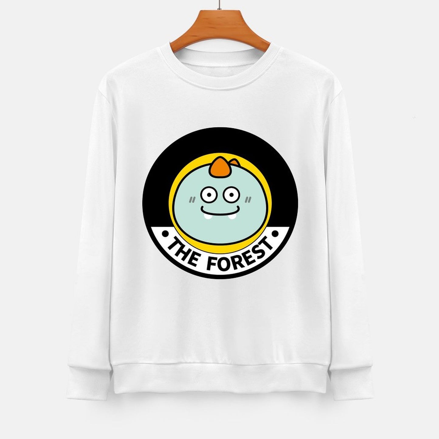 Front Patterned Long Sleeve TopNeutral BasicSeries