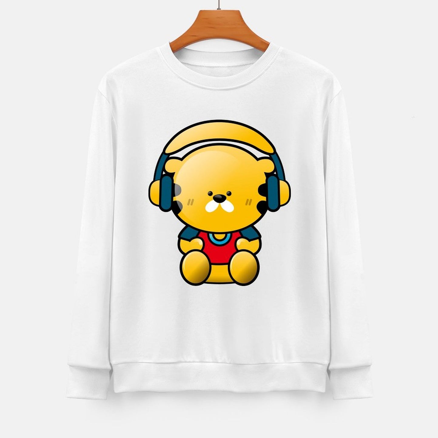 Front Patterned Long Sleeve TopNatural StreetStyle