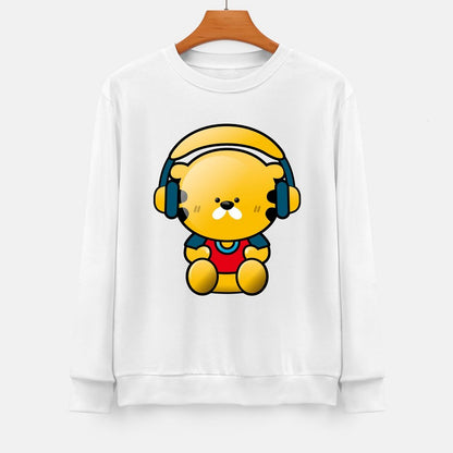 Front Patterned Long Sleeve TopNatural StreetStyle