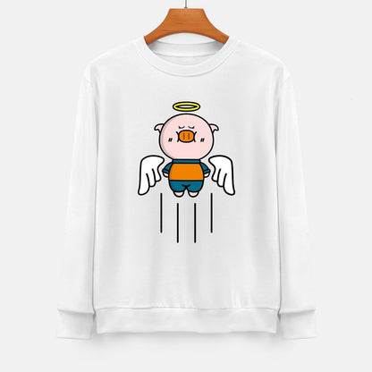 Front Patterned Long Sleeve TopTear-Resistant Street