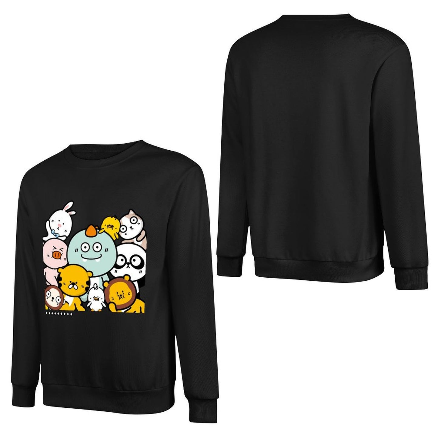 Front Patterned Long Sleeve TopIndoor Strong