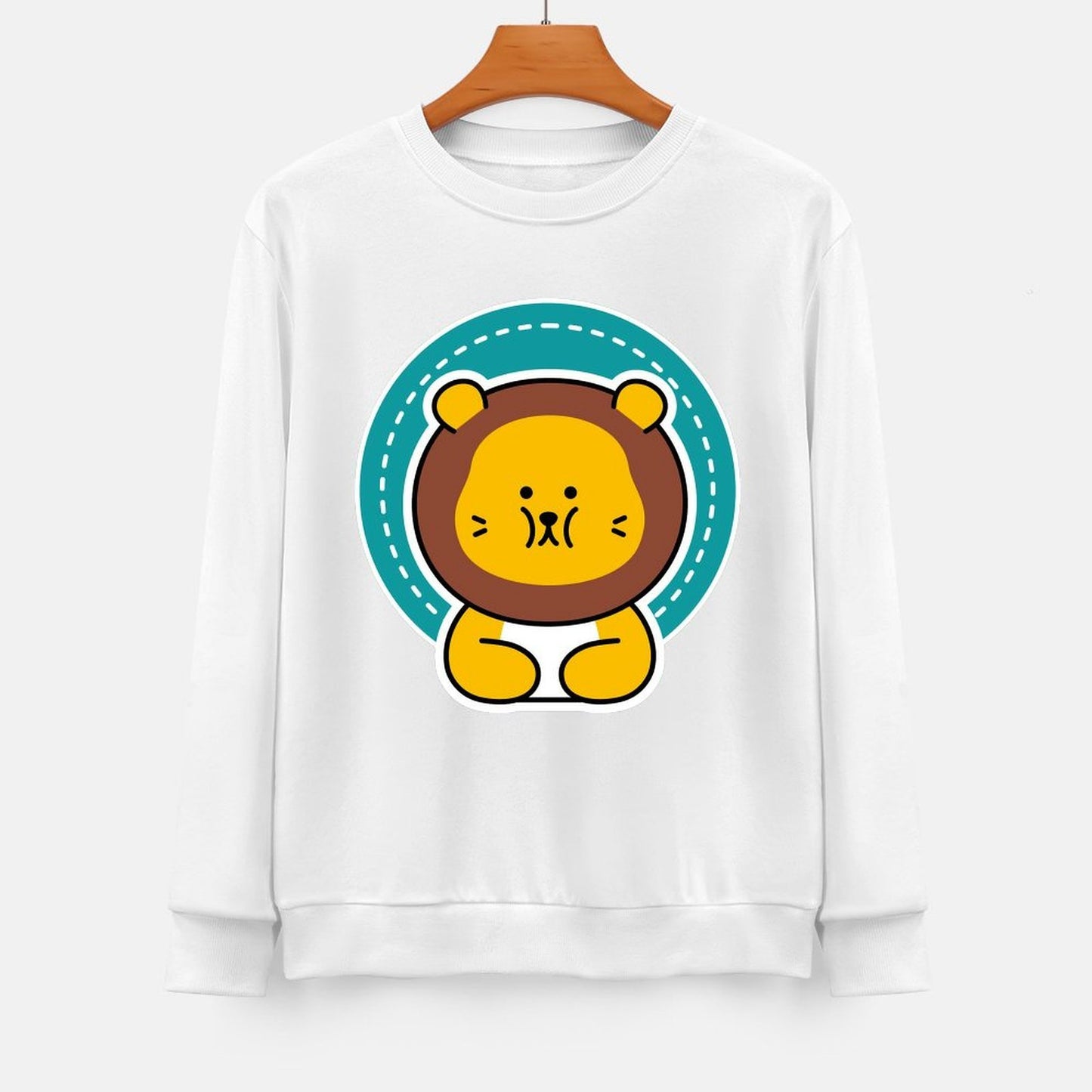 Front Patterned Long Sleeve TopClassic Sharp